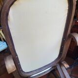 White terry fabric rocking chair