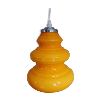 70's Opaline orange lamp