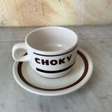 Set of 7 bistro saucers