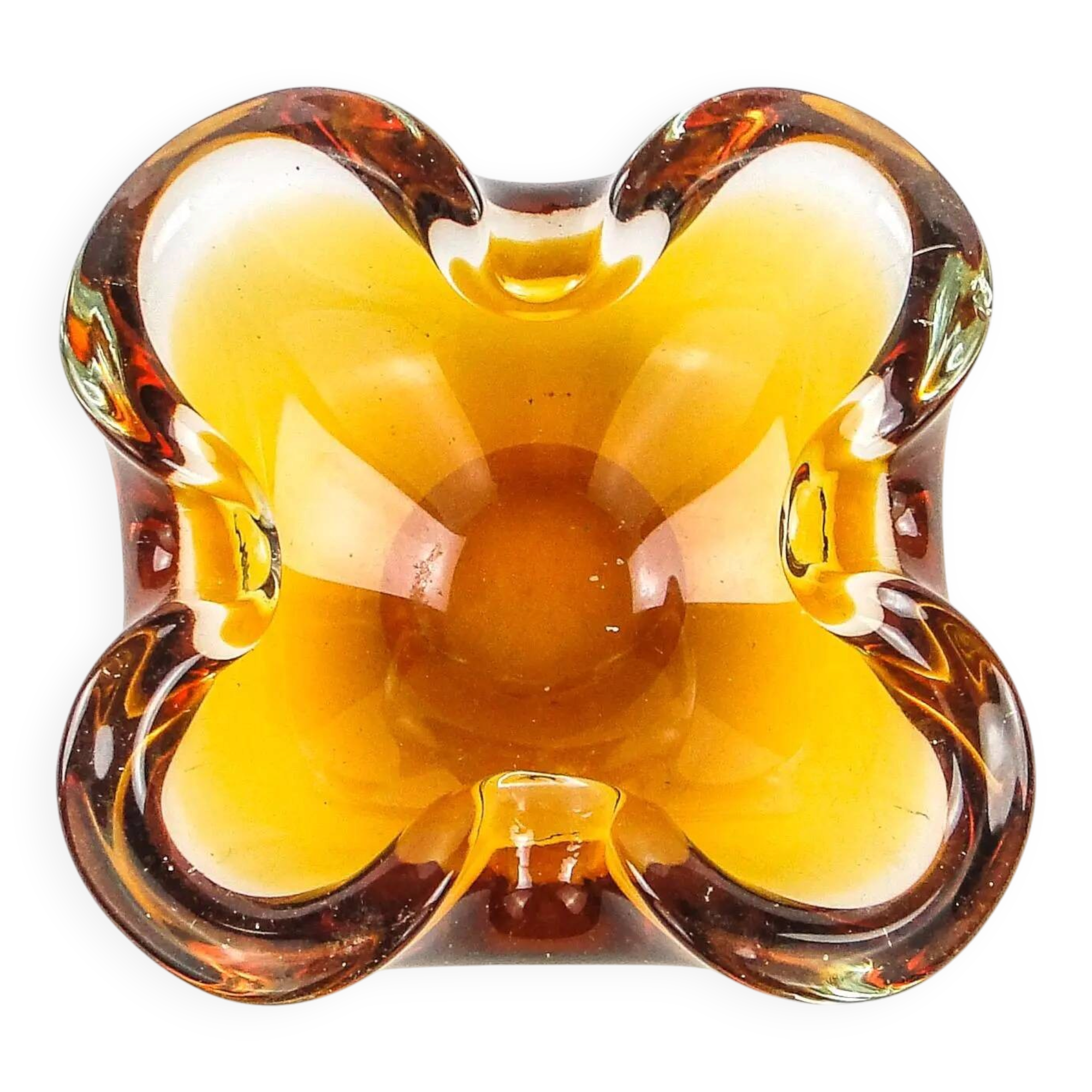 Sommerso organiser, Murano glass, Italy, 1950s