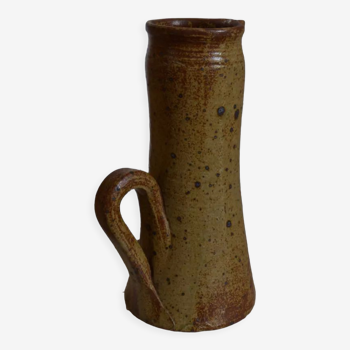 Vase de forme pichet en grès style organic modern