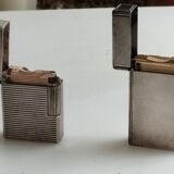 Lot de 2 briquets S.T. Dupont en argent