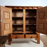 Vintage design solid oak sideboard