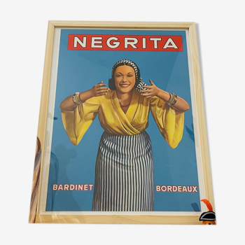 Illustrations negrita bordeaux publicité vintage de 1930 - 30x40cm
