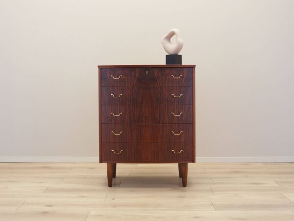 Commode en noyer, design danois, années 1970, fabrication : Danemark