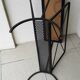 Iron side table with magazine rack
