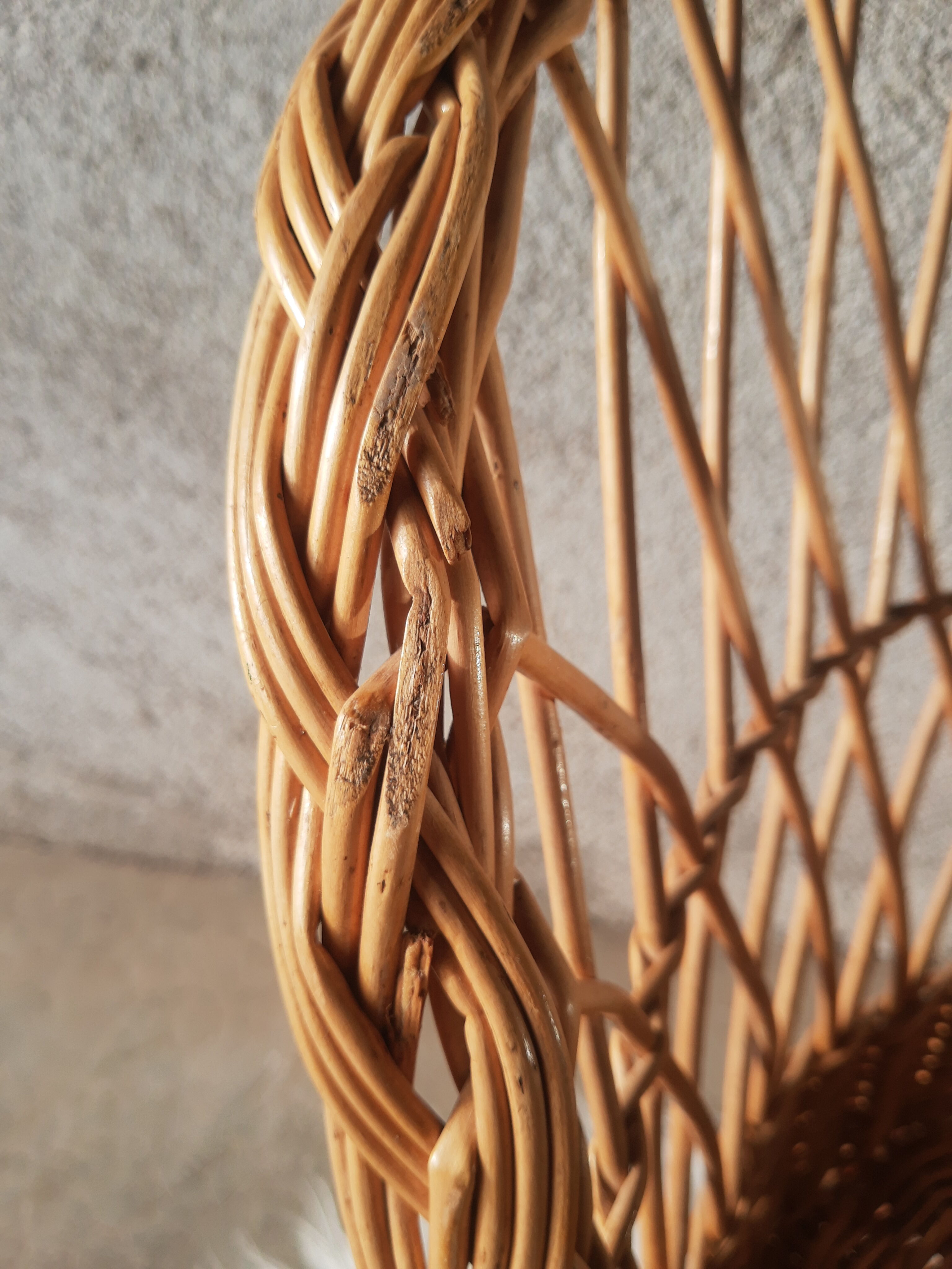 Wicker armchair for children emmanuelle style