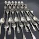 Vintage design silver metal cutlery set