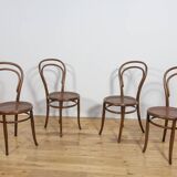 No. 14 chairs Michael Thonet by Josef Hoffmann, 1900, set of 4