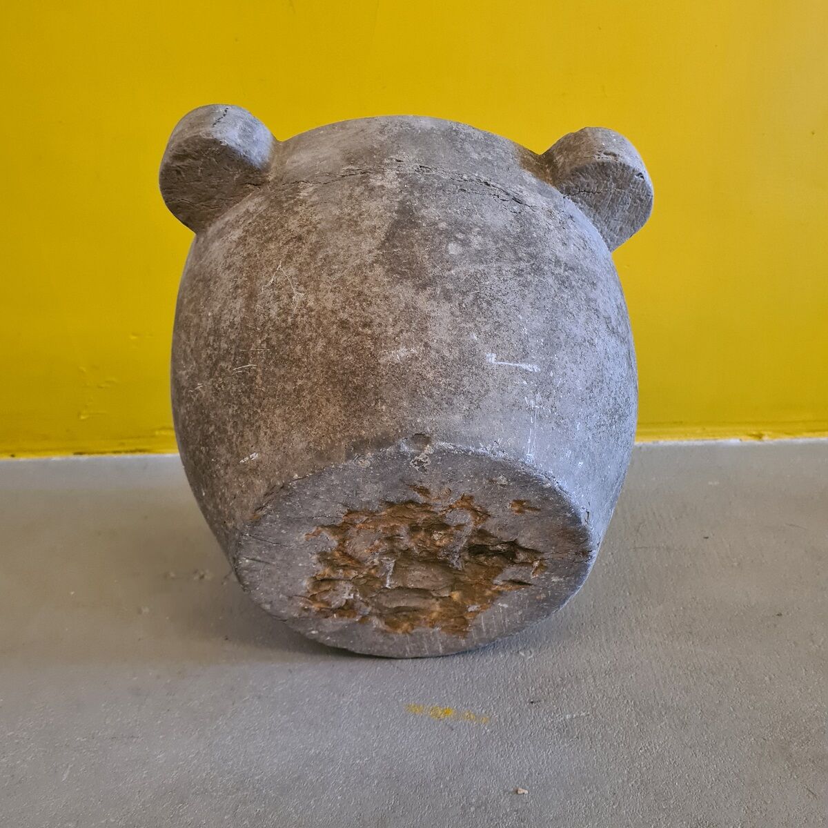 Antique Blue Stone Mortar, from the 19th century.