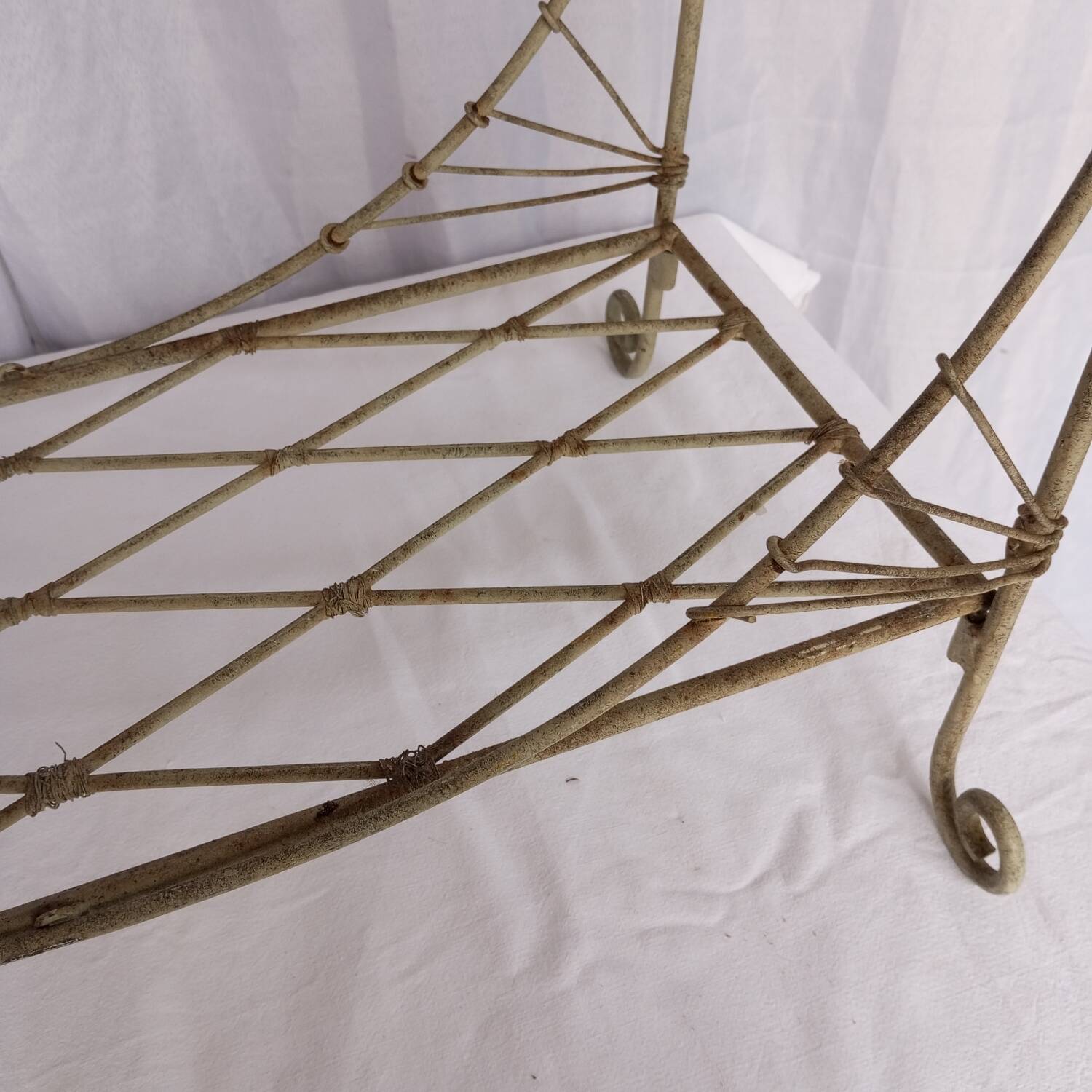 Painted metal planter