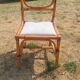 Renovated vintage rattan chair