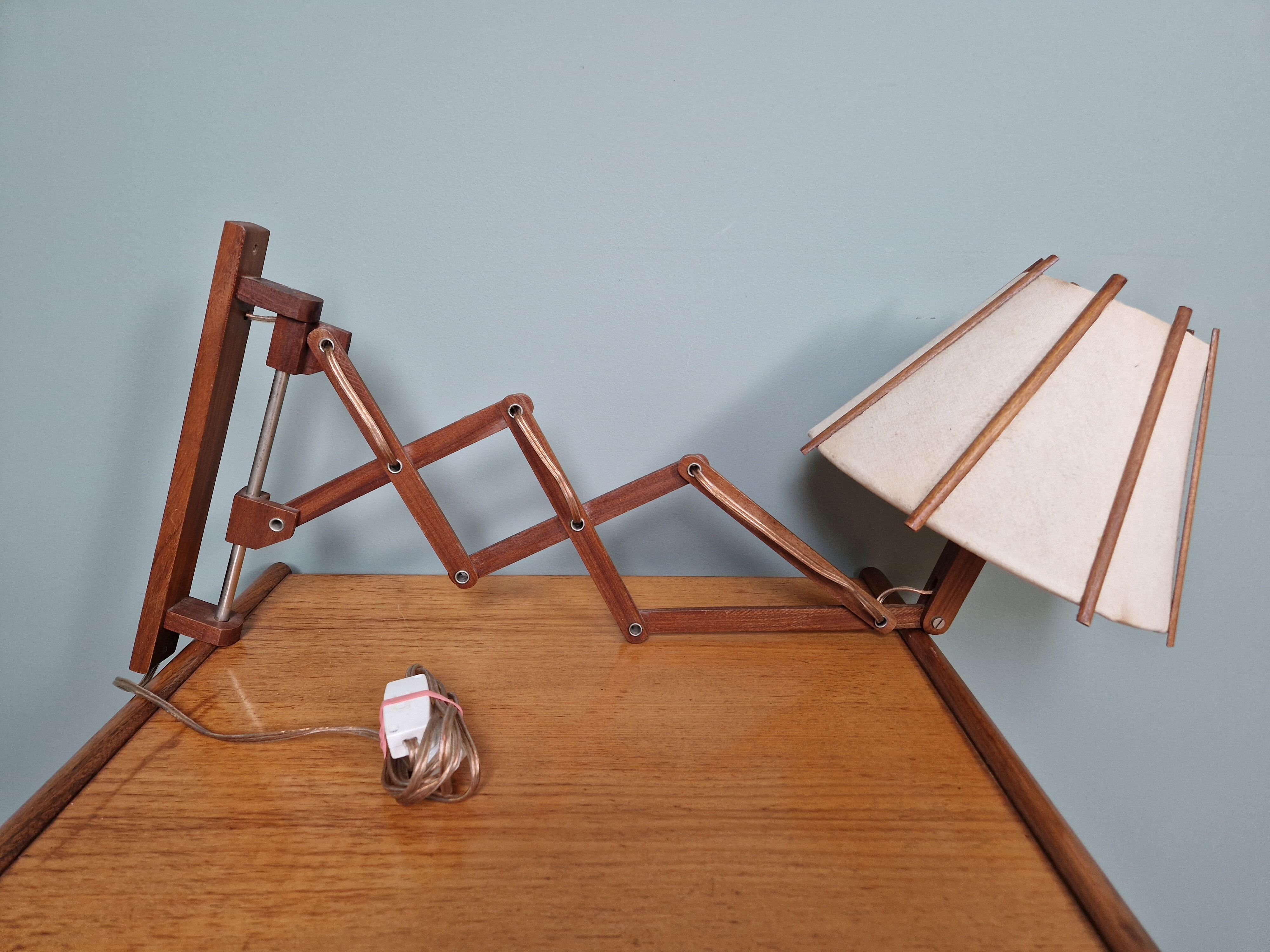 Scandinavian scissors wall lamp, 60s