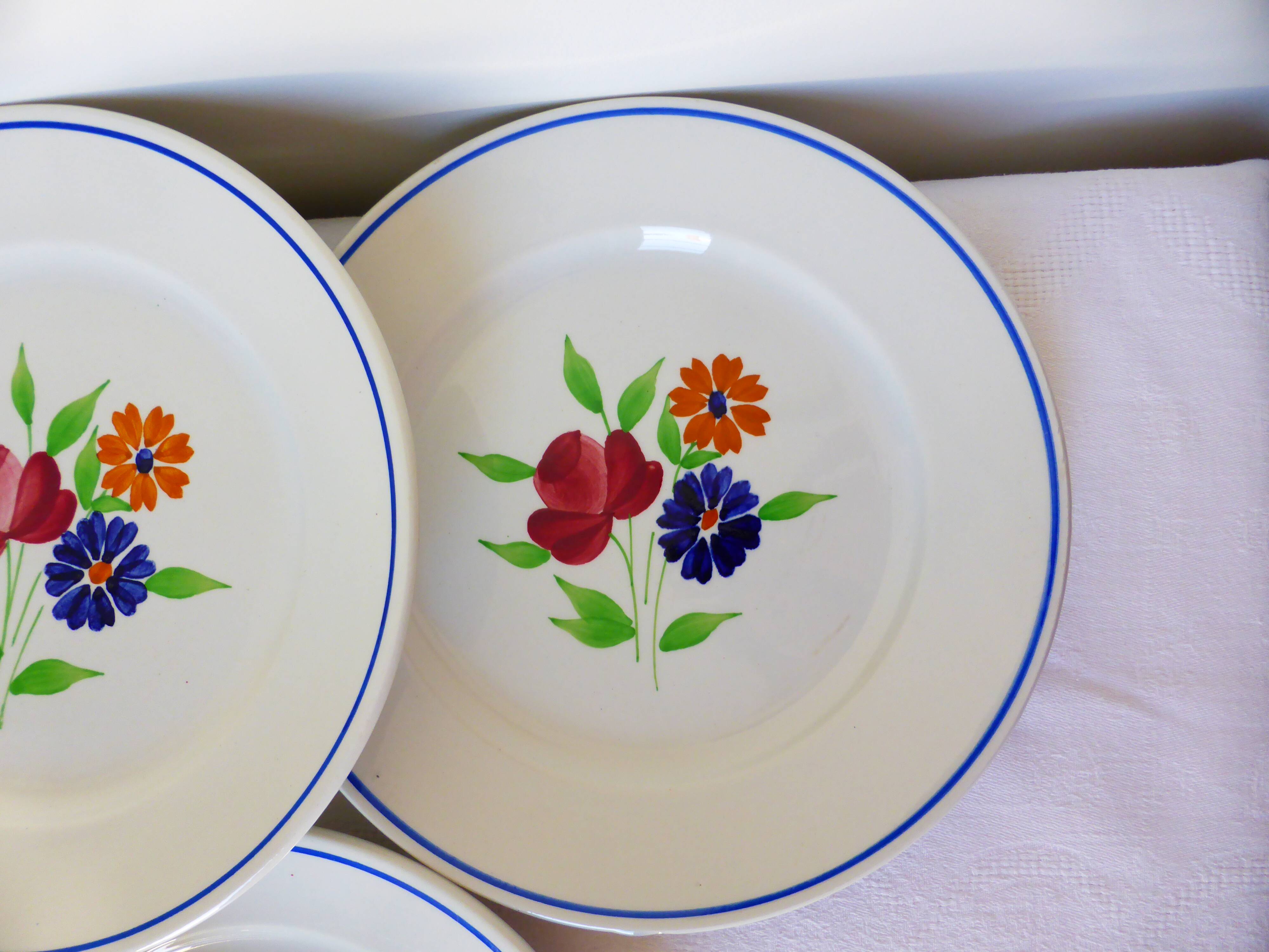 6 flat plates from the Badonviller factory 210336