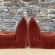 Pair of 70s velvet heaters