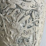 Antique sheep head handcrafted pottery