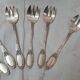 6 boulanger silver oyster forks