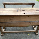 Double patinated school desk