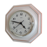 Vintage white ceramic octagonal clock 60/70