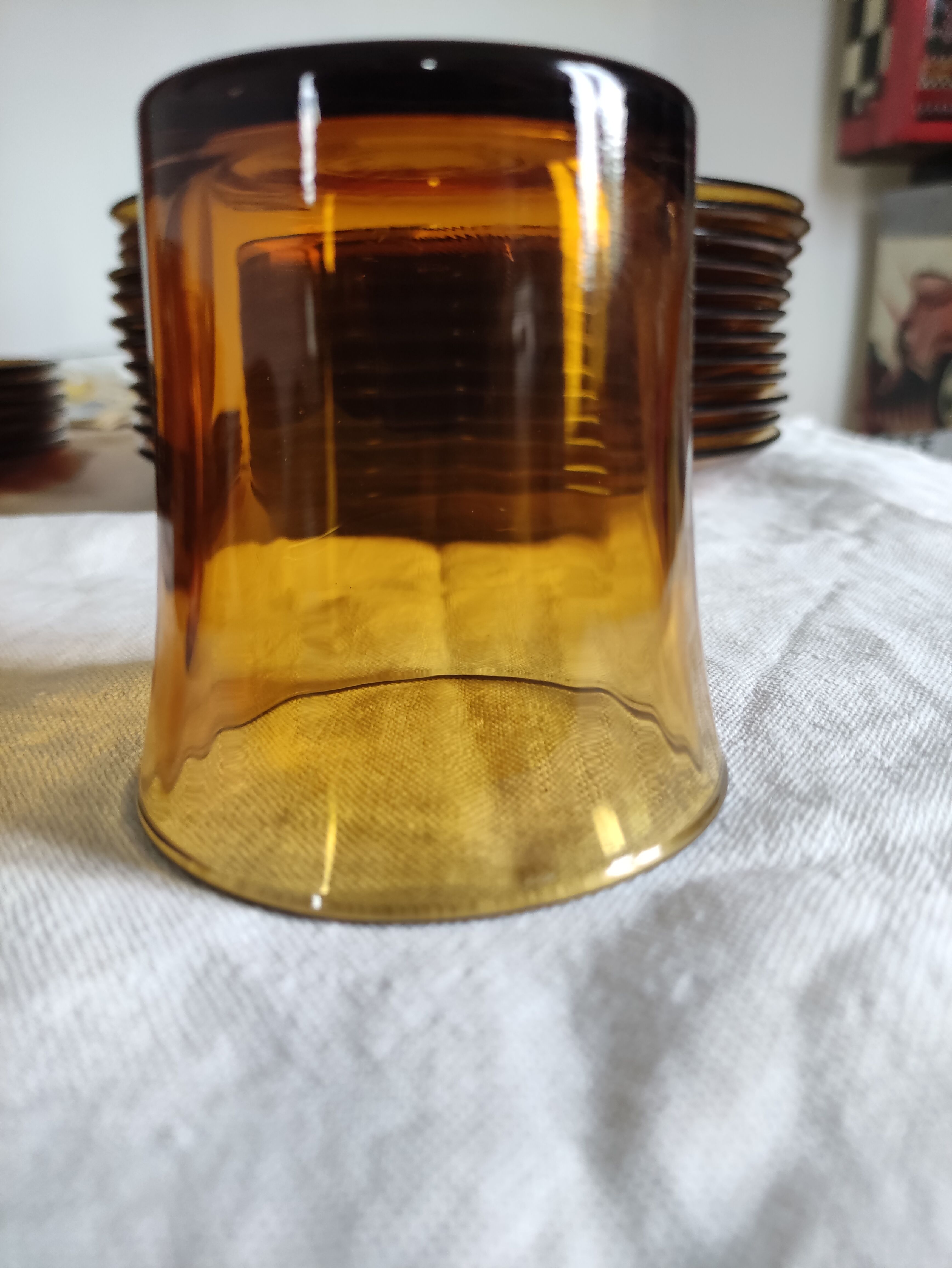 Service duralex france flat plates, hollow, glass