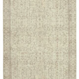 Handwoven distressed anatolian beige rug 168 cm x 281 cm