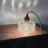 Pair of chiseled glass wall sconces