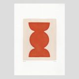 Painting on paper - abstract illustration - Romy signed Eawy