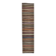 Striped Pattern Brown Kilim Runner Rug, 75x315Cm