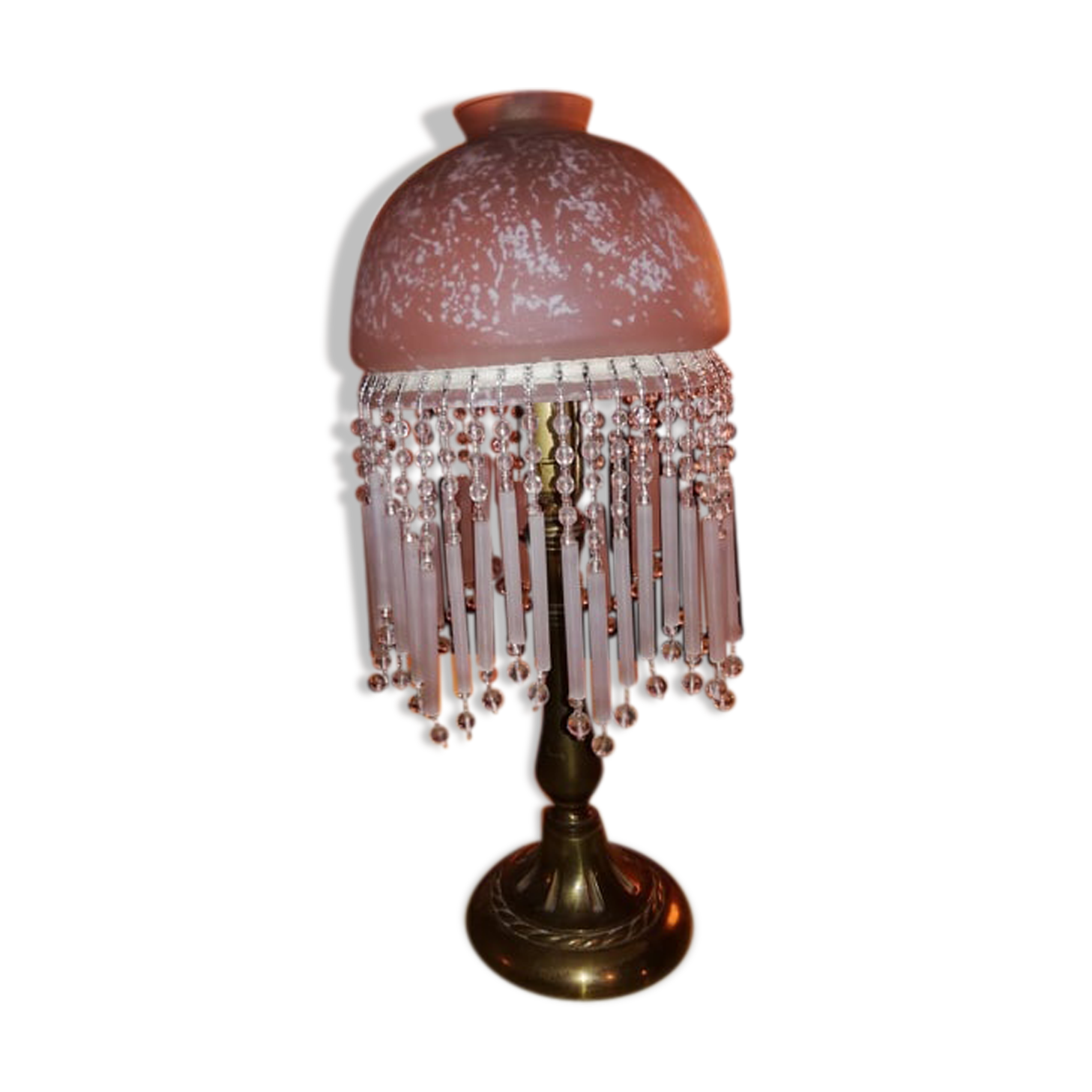 Bedside lamp with pampilles