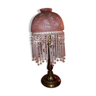 Bedside lamp with pampilles