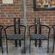 Set of 4 Italian design armchairs from the 80s