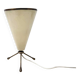 Conical tripod lamp in metal, Italy 1950