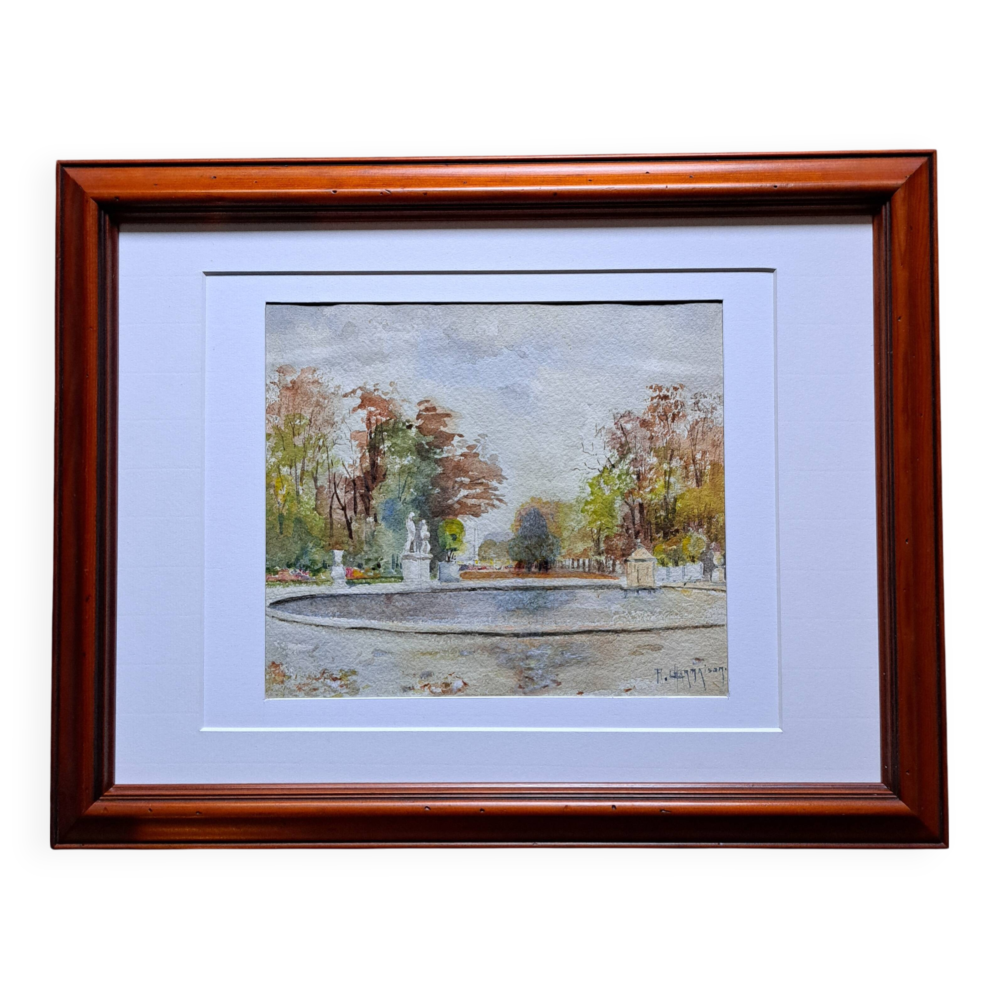 Impressionist watercolour signed Raymond CHARMAISON - French School - PARIS - circa 1920