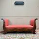 Bench, Mahogany Daybed, Restoration Period, 19th Century