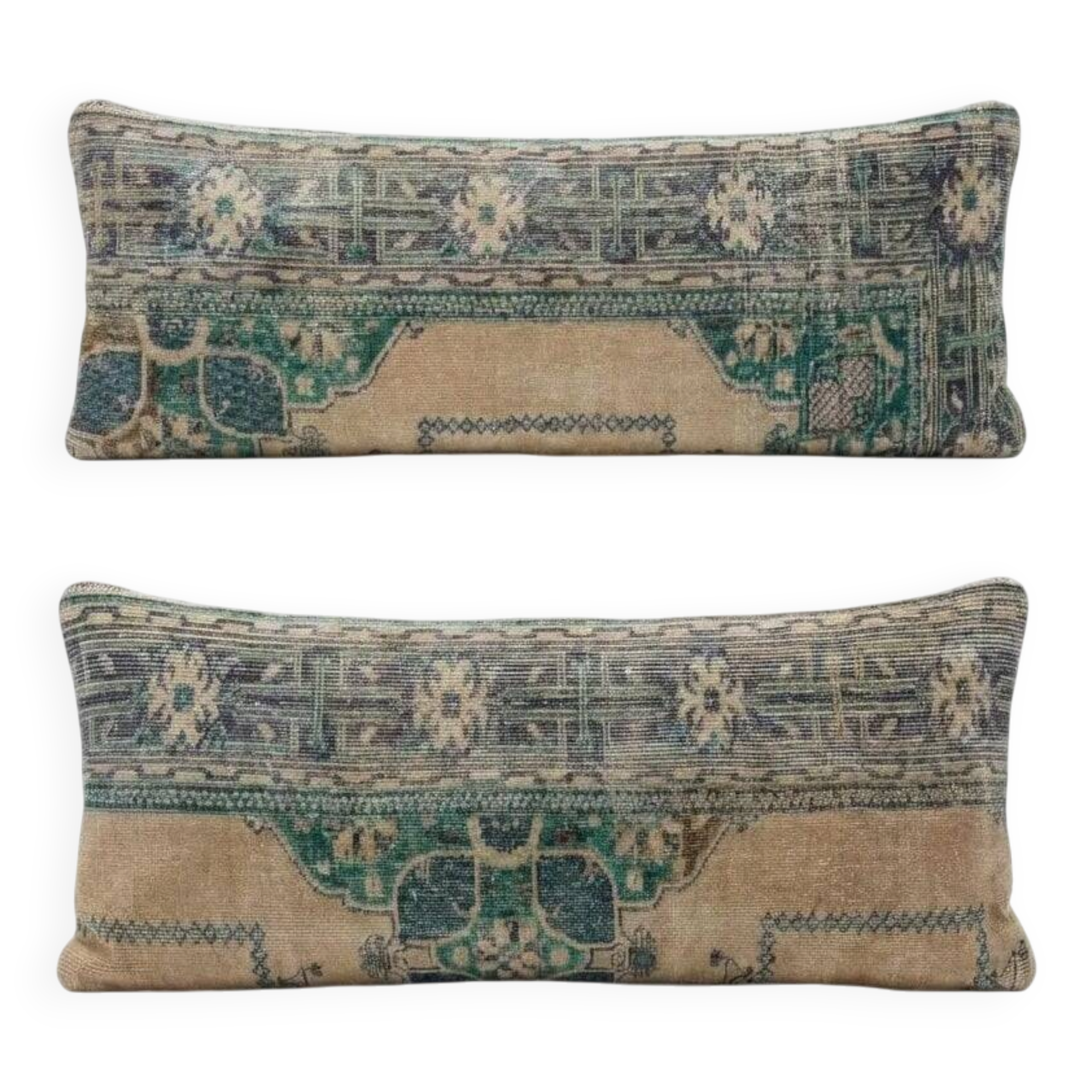 Set of 2 vintage Turkish cushion covers 41x119 cm