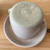 Tasse, sous-tasse et sucrier en céramique