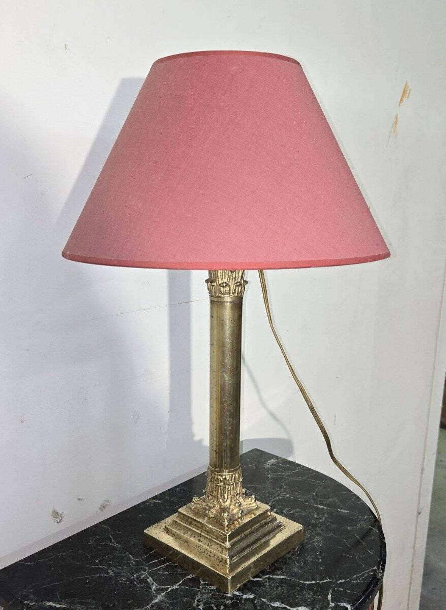 Lampe de style Empire en bronze doré