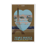 Original travel poster Venice Simplon Orient express Paris Fix Masseau 1981