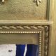 Bevelled mirror old fireplace overmantel 132x79cm