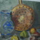 Painting Dead Nature circa 1940 oil on canvas by C Chilot