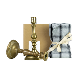 2 candle holders and 2 tea towels — All fire all flame #65