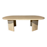 Travertine coffee table