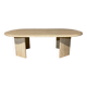 Travertine coffee table