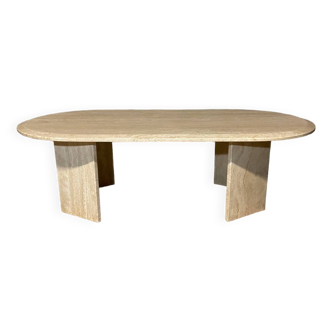 Travertine coffee table
