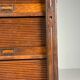 Antique archive cabinet with roller doors