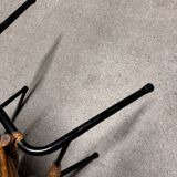 Set of 4 vintage 1950s/60s wicker rattan adult basket armchairs