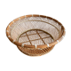 Large XL basket in braided rattan