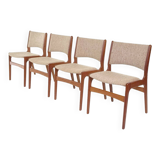 Vintage set of four dining chairs model 89 by Erik Buch for Anderstrup Møbelfabrik
