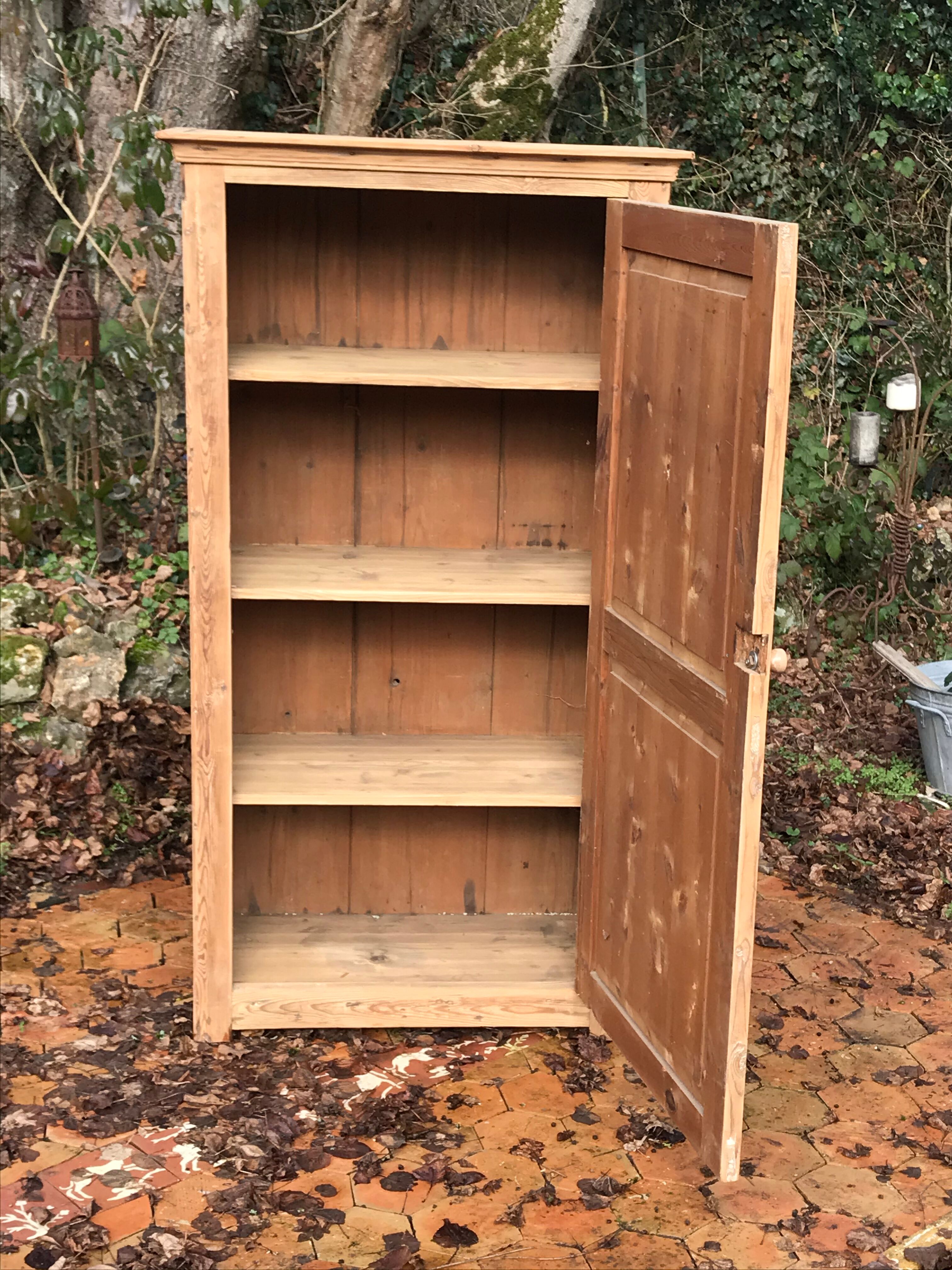 Wardrobe 1 door in solid pine