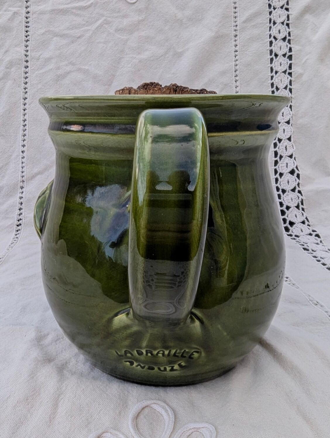 Pichet refresher ceramic signed la draille anduze - rosé pottery